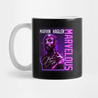 Marvelous Marvin Hagler Boxing Legend Signature Vintage Retro 80s 90s Bootleg Rap Style Mug